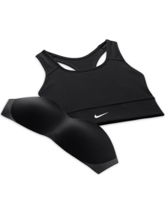 Reggiseno sportivo Nike Dri-Fit Donna Swoosh Longline (nero)