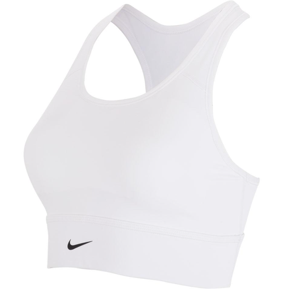 Reggiseno sportivo Nike Dri-Fit Swoosh Longline Donna (Bianco)