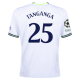 Maglia casalinga Nike Tottenham Japhet Tanganga con toppe Champions League 22/23 (bianca)