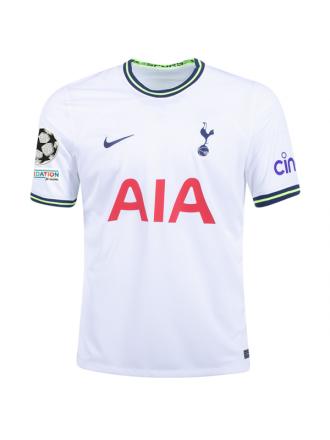 Maglia casalinga Nike Tottenham Japhet Tanganga con toppe Champions League 22/23 (bianca)