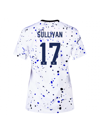 Maglia Nike Donna Stati Uniti Andi Sullivan 4 Star Home 23/24 con patch campione del mondo 2019 (bianco/blu)