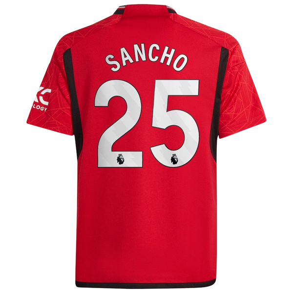 Maglia adidas Youth Manchester United Jadon Sancho Home 23/24